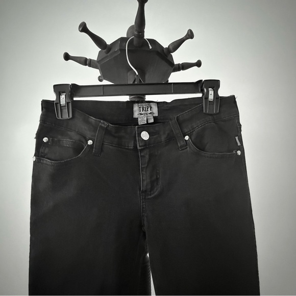 🖤 Tripp NYC Black Skinny Pants | Punk Goth Alternative | Classic Fit S - Picture 2 of 9